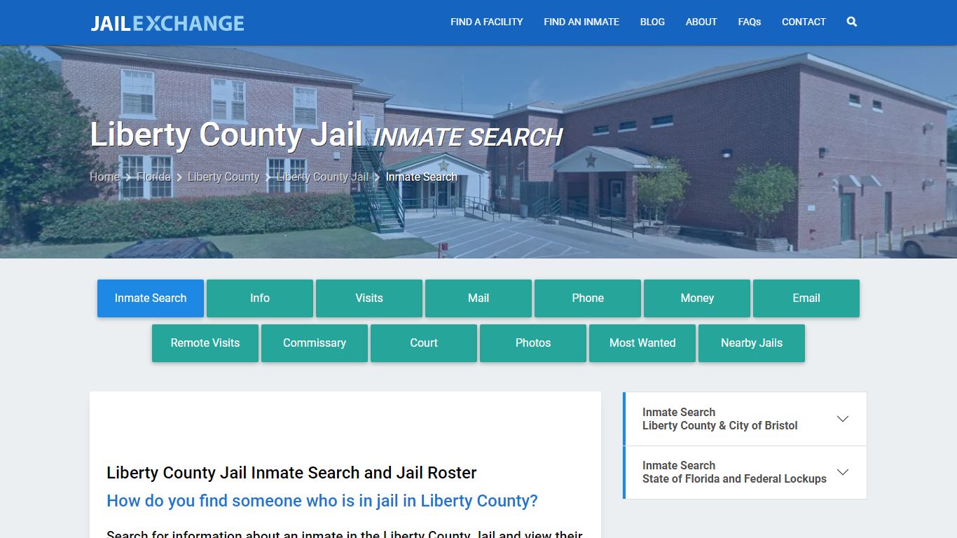 Inmate Search: Roster & Mugshots - Liberty County Jail, FL