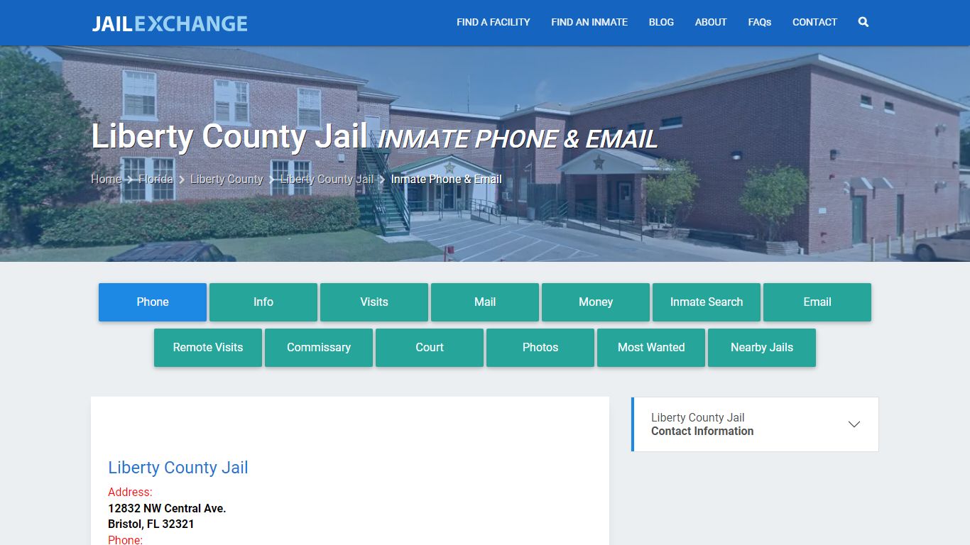 Inmate Phone - Liberty County Jail, FL - Jail Exchange